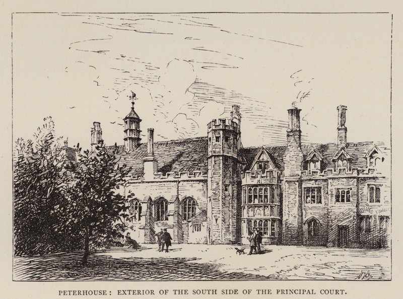 Cambridge: Peterhouse, Exterior del Lado Sur del Patio Principal de English School