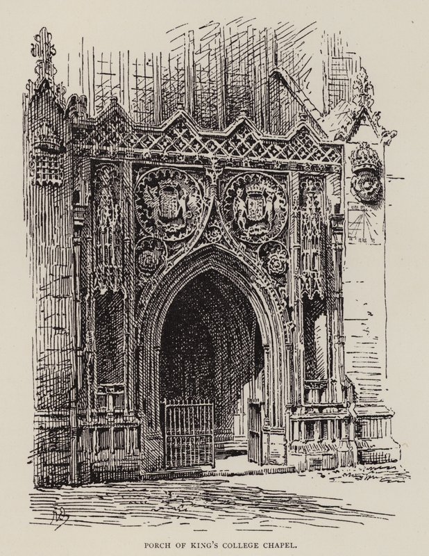 Cambridge: Pórtico de la Capilla del King