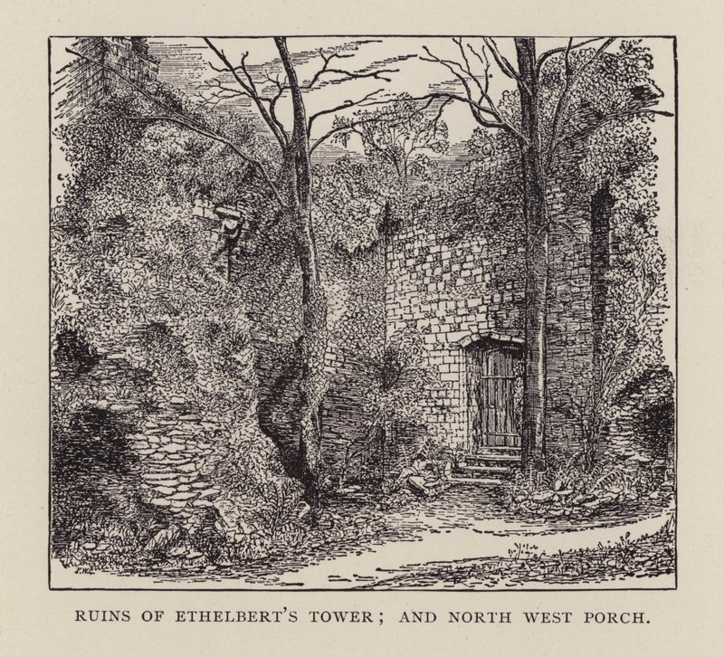 Canterbury: Ruinas de la Torre de Ethelbert y Pórtico Noroeste de English School