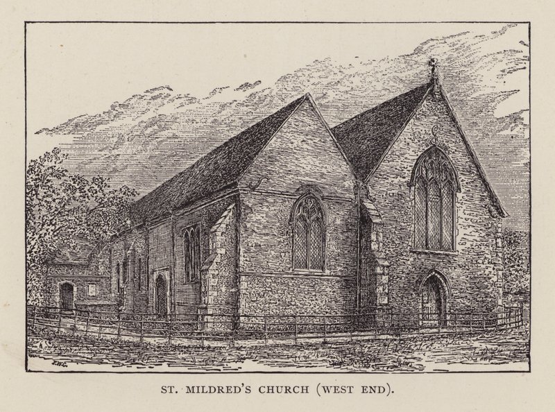 Canterbury: Iglesia de Santa Mildred, West End de English School