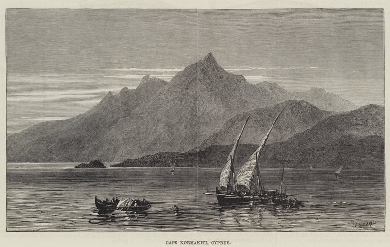 Cabo Kormakiti, Chipre (grabado) de English School