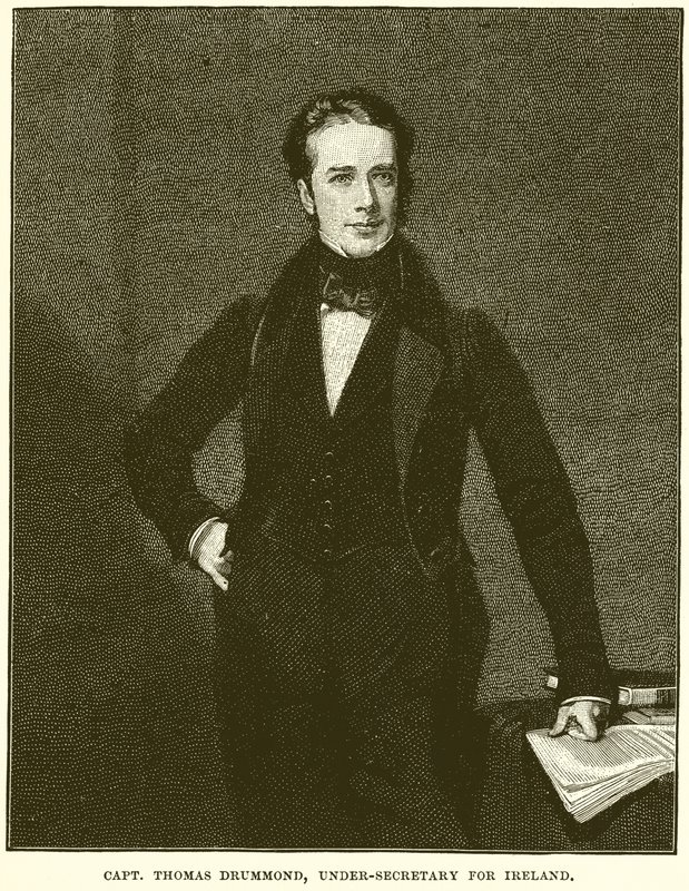 Capitán Thomas Drummond, Subsecretario de Irlanda de English School