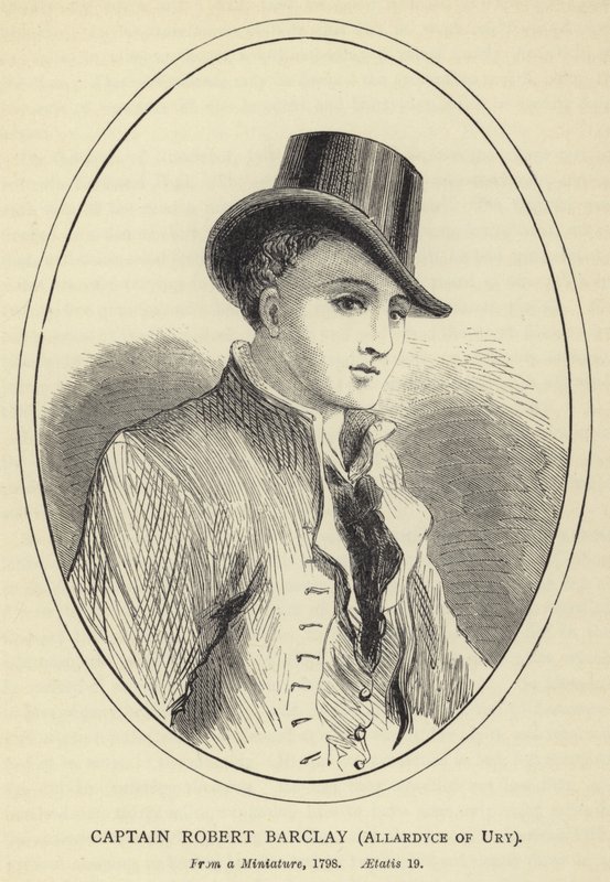 Capitán Robert Barclay, Allardyce de Ury, 1798, Aetatis 19 de English School