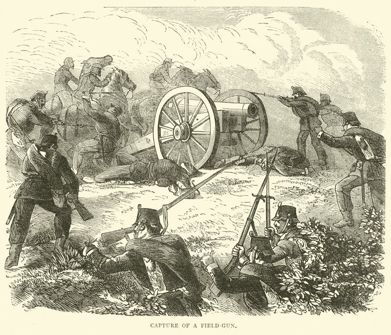 Captura de un cañón de campaña, octubre 1870 de English School