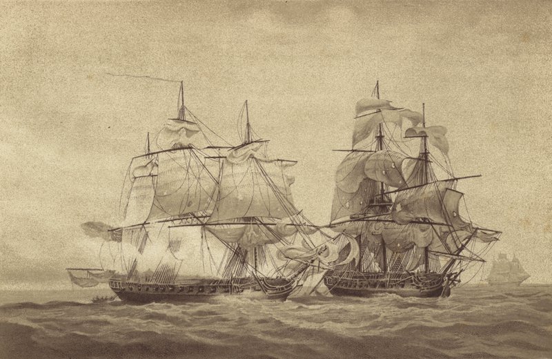 Captura de la fragata francesa l
