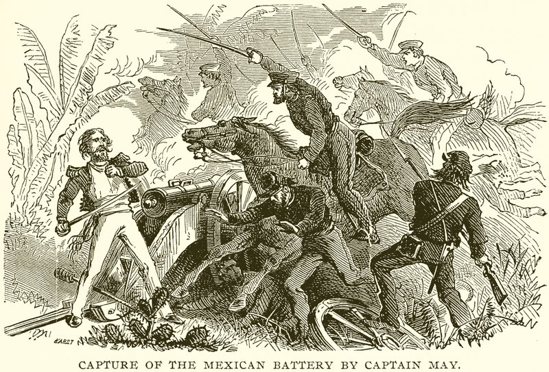 Captura de la Batería Mexicana por el Capitán May de English School