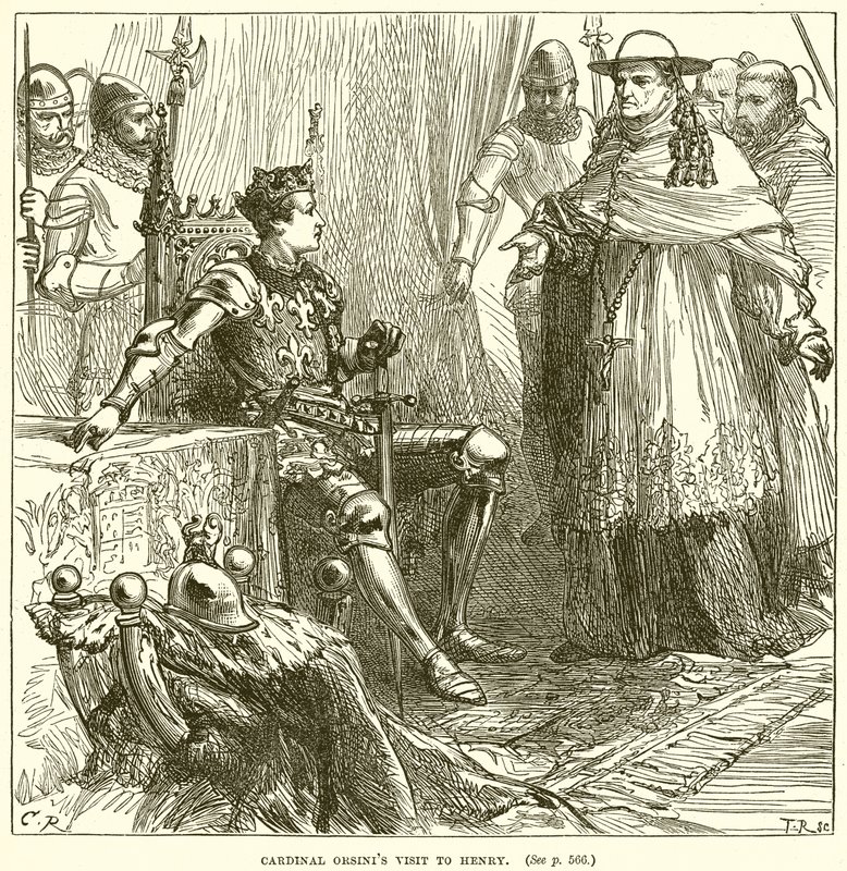 Visita del Cardenal Orsini a Enrique de English School