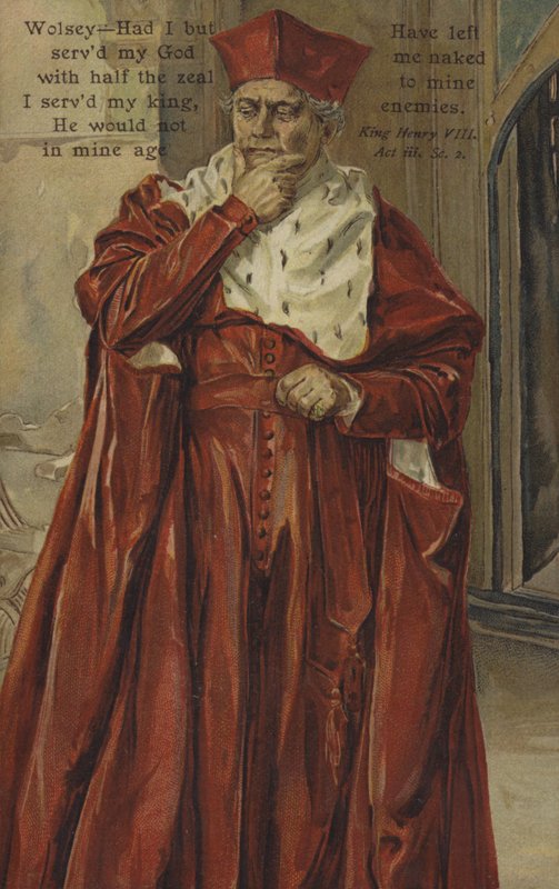 Cardenal Wolsey, de Enrique VIII de Shakespeare de English School