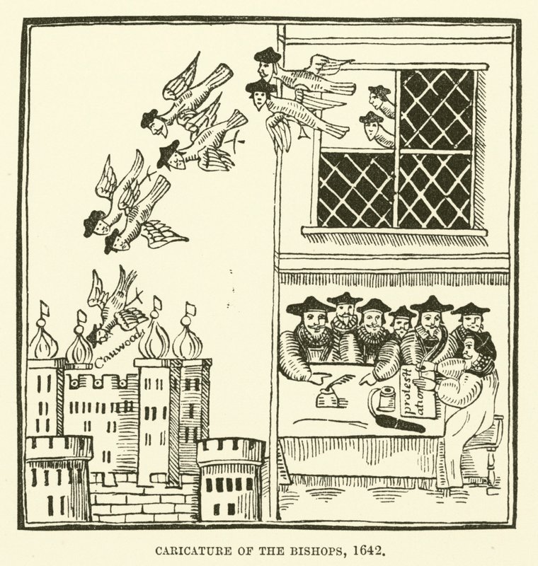 Caricatura de los obispos, 1642 de English School