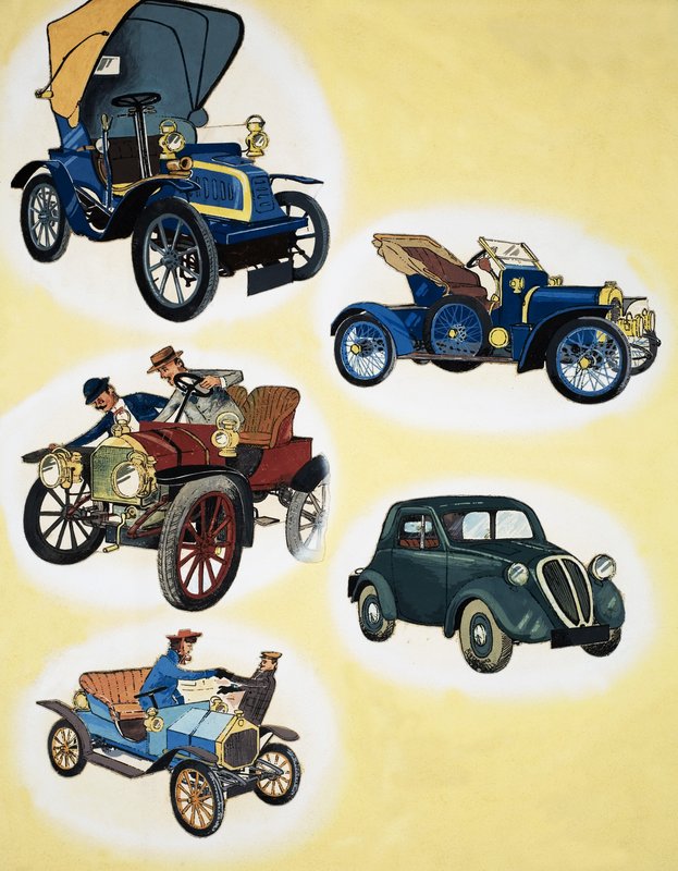 Coches del Pasado de English School