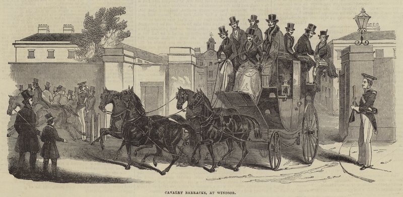 Cuarteles de caballería, en Windsor de English School