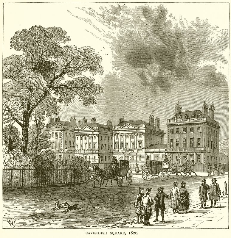 Cavendish Square, 1820 de English School