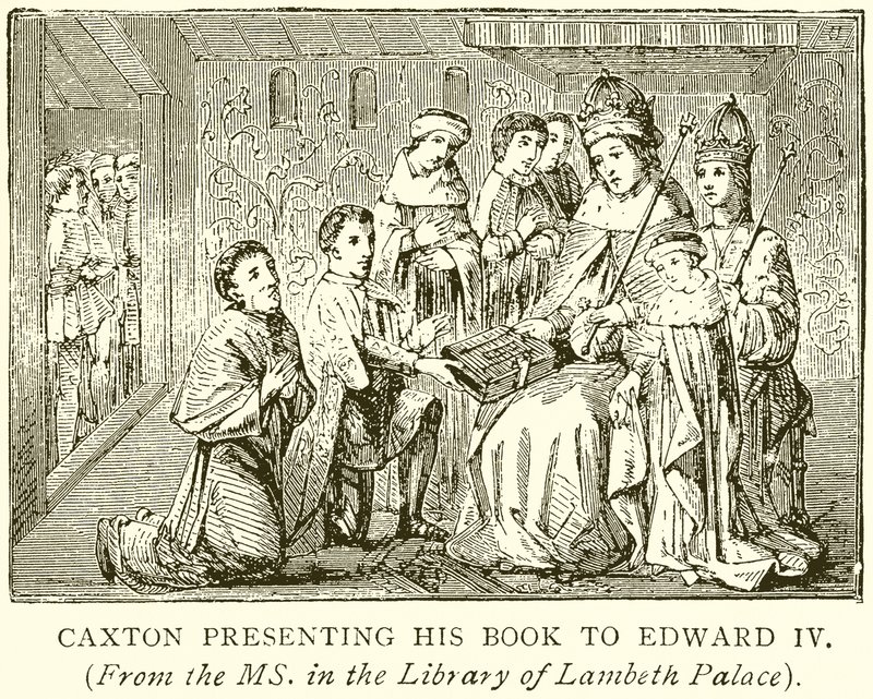 Caxton Presentando su Libro a Eduardo IV de English School