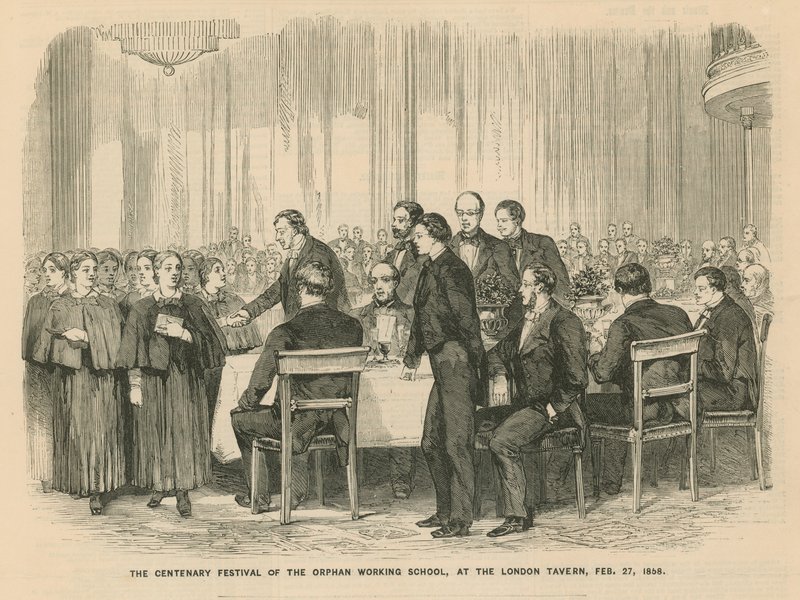 Festival del Centenario de la Escuela de Trabajo para Huérfanos en el London Tavern de English School