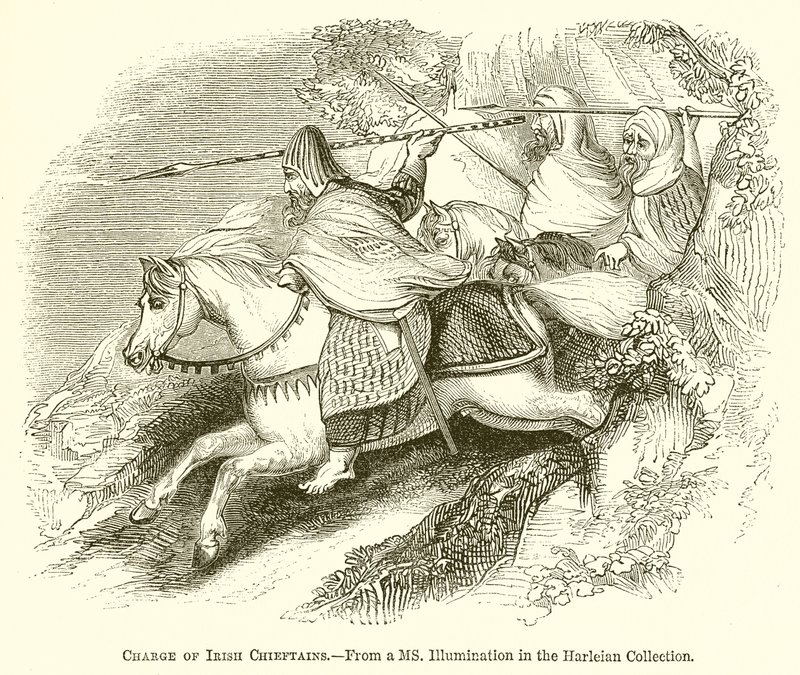 Carga de jefes irlandeses de English School