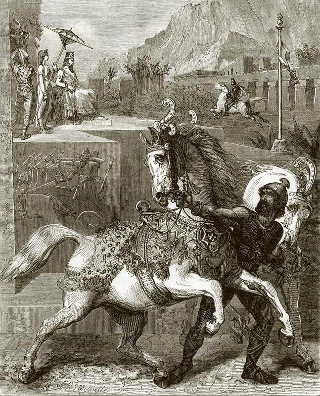 Caballos de carro de Nínive de English School
