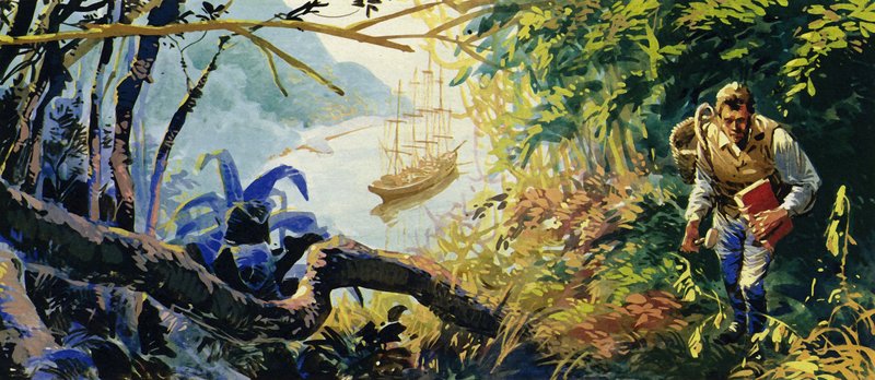 Charles Darwin estaba a bordo del HMS Beagle mientras navegaba para explorar la costa de América del Sur de English School