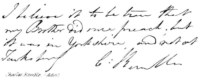 Charles Kemble (Actor) de English School