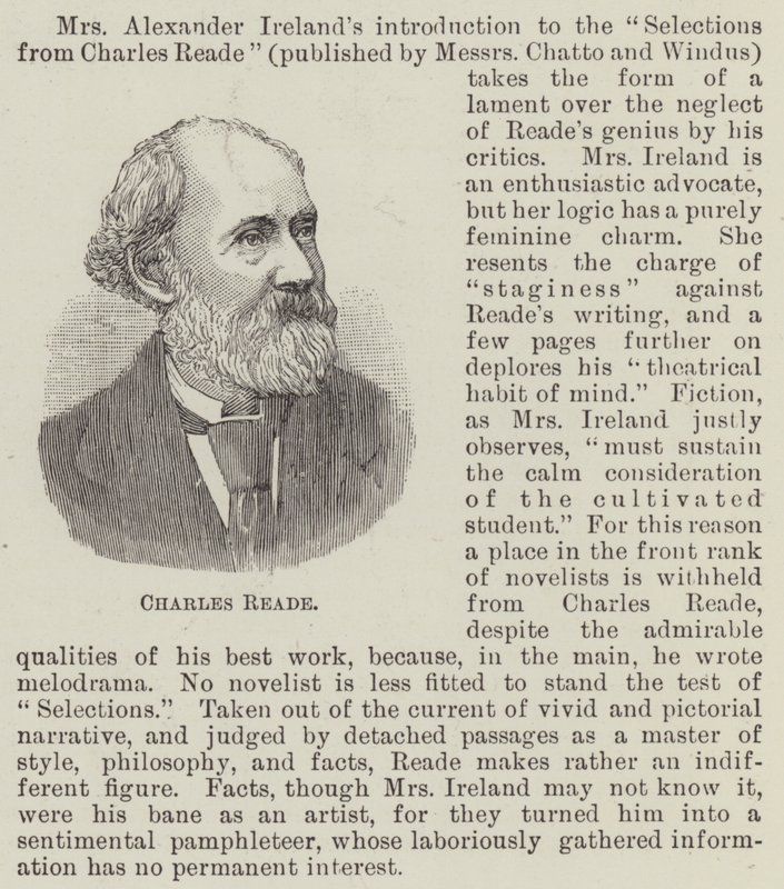 Charles Reade de English School