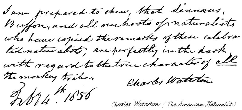 Charles Waterton (El Naturalista Americano) de English School