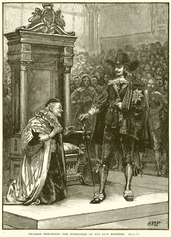 Carlos exigiendo la rendición de los cinco miembros de English School