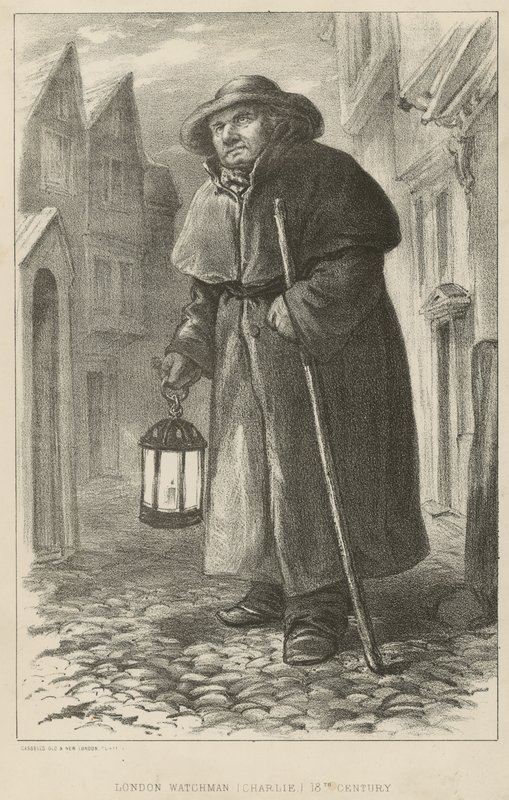 Charlie, un vigilante de Londres en el siglo XVIII de English School