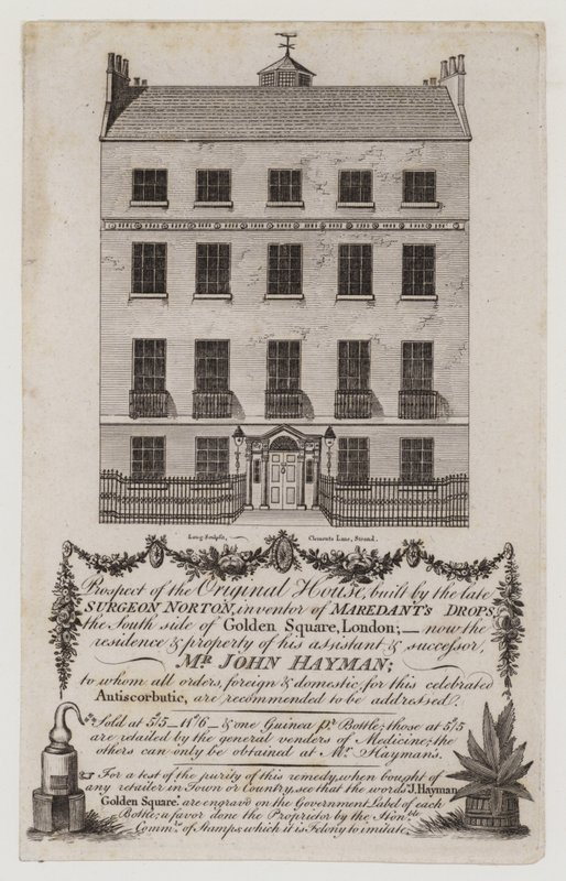 Químicos y farmacéuticos, Sr. John Hayman, tarjeta comercial de English School