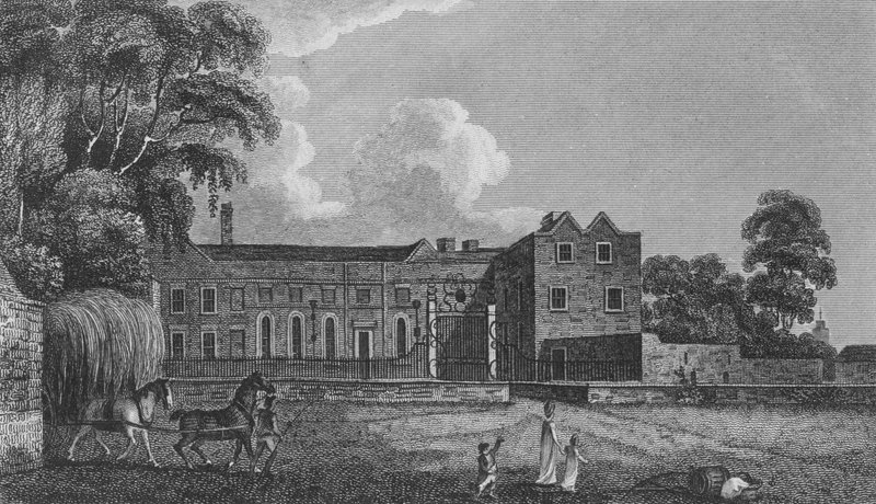 Casa Cheshunt, Hertfordshire (grabado) de English School