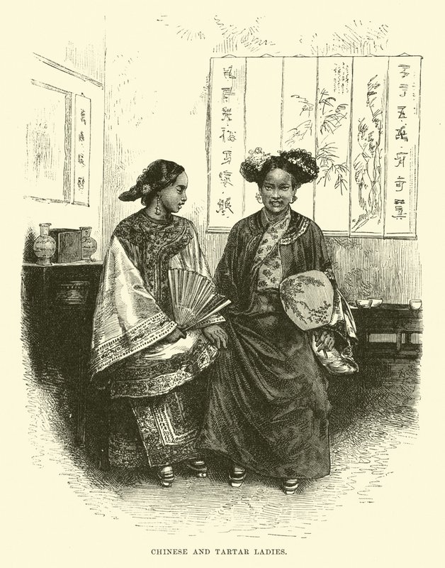 Damas chinas y tártaras de English School