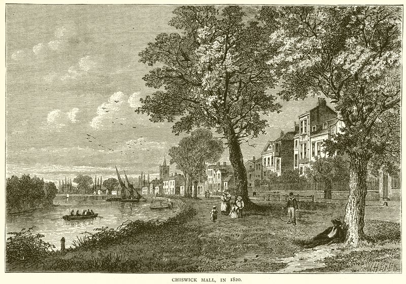 Chiswick Mall, en 1820 de English School
