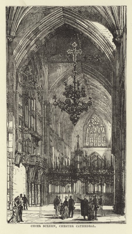 Pantalla del Coro, Catedral de Chester de English School