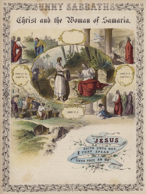 Cristo y la mujer de Samaria de English School