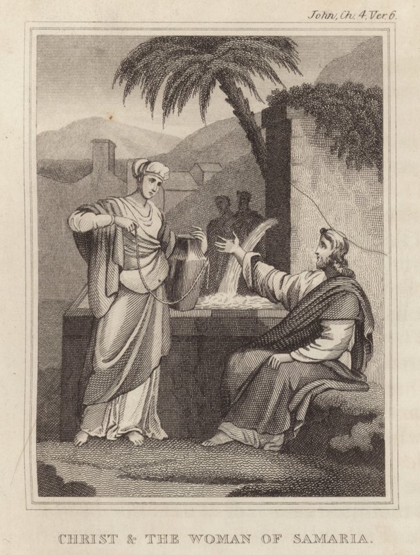 Cristo y la mujer de Samaria de English School