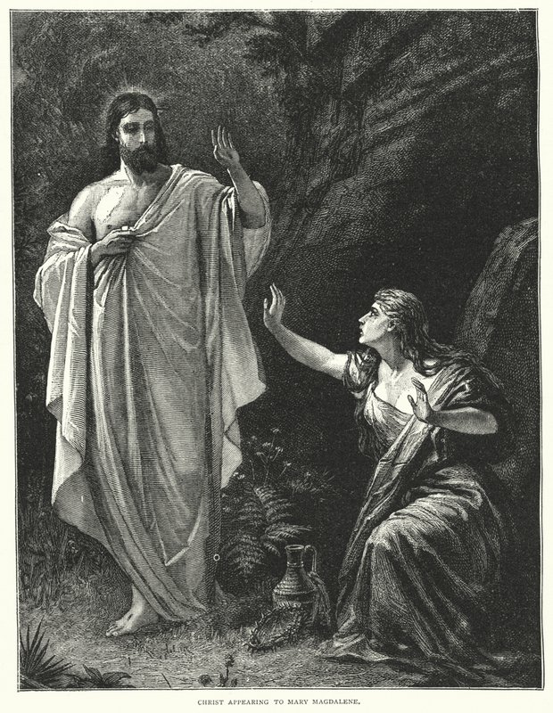 Cristo apareciendo a María Magdalena (grabado) de English School