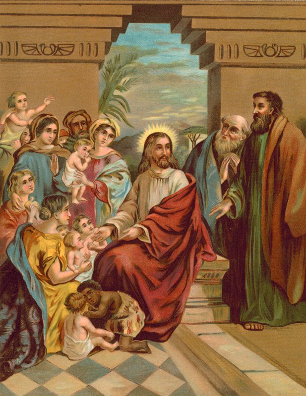 Cristo bendiciendo a los niños de English School