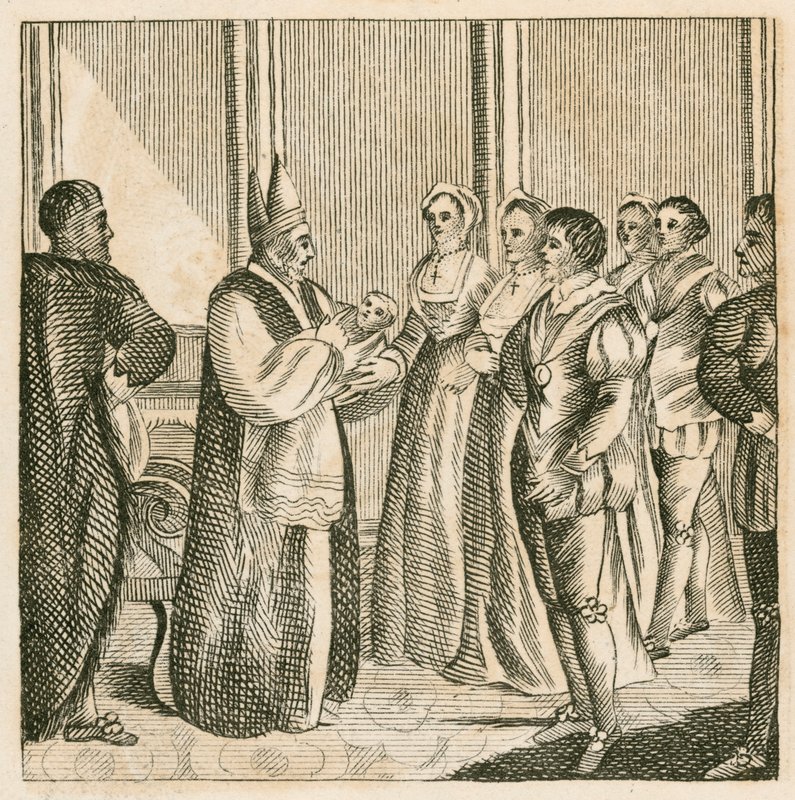 Bautizo de la princesa Isabel, hija del rey Enrique VIII de English School