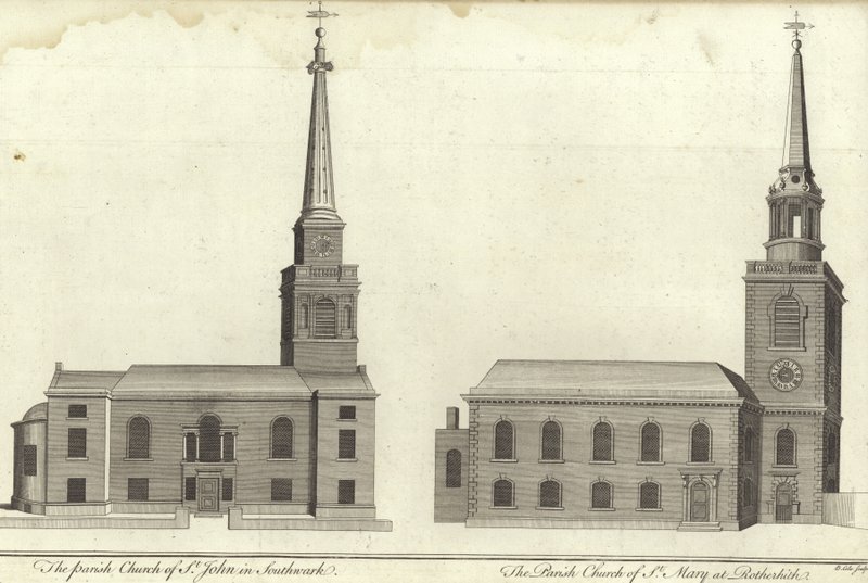 Iglesia de San Juan, Southwark e Iglesia de Santa María, Rotherhithe de English School