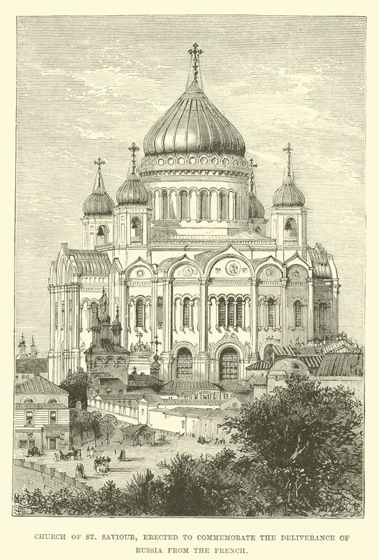 Iglesia del Salvador, erigida para conmemorar la liberación de Rusia de los franceses de English School