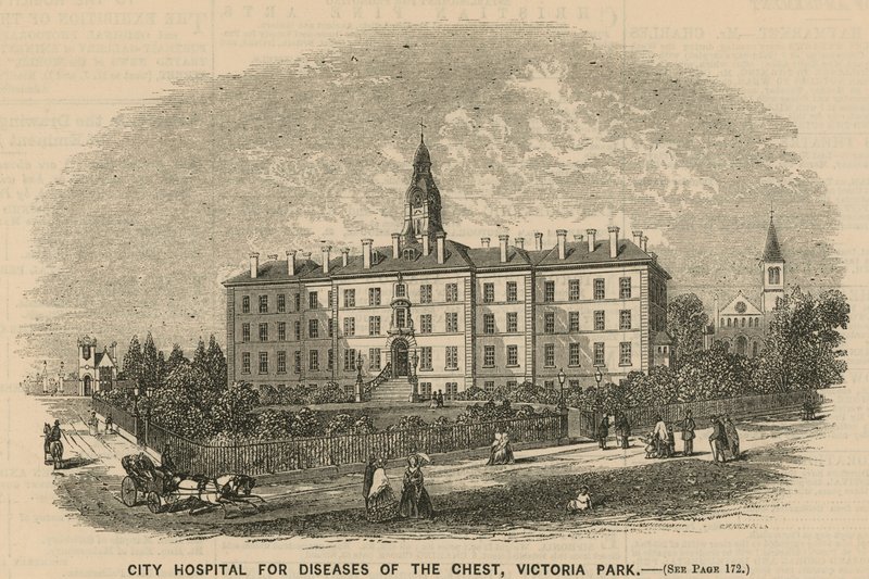 Hospital de la Ciudad para Enfermedades del Pecho, Victoria Park, Londres de English School