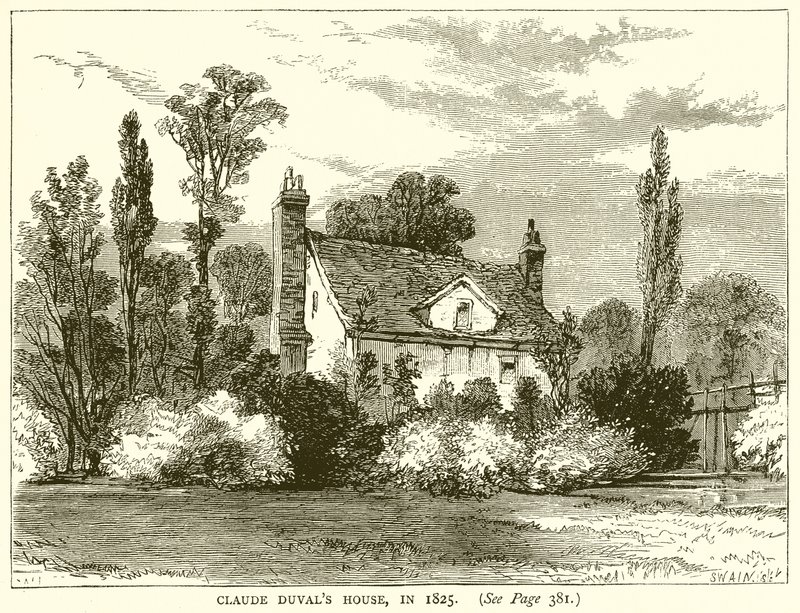 Casa de Claude Duval, en 1825 de English School
