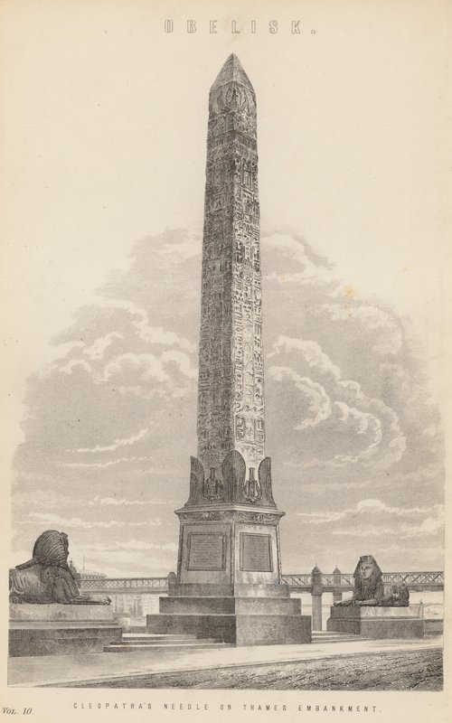 Aguja de Cleopatra en el Embankment del Támesis de English School