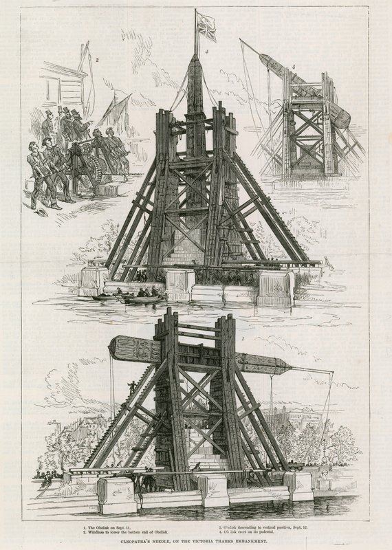 La Aguja de Cleopatra, en el Embankment del Támesis Victoria de English School