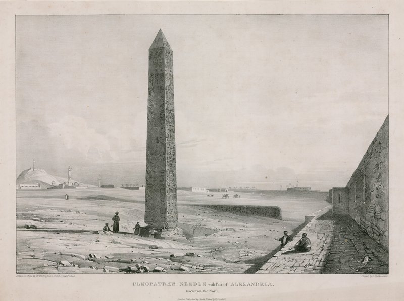 La Aguja de Cleopatra con parte de Alejandría, vista desde el Norte de English School
