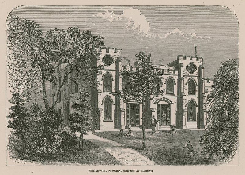 Escuelas Parroquiales de Clerkenwell en Highgate, Londres de English School