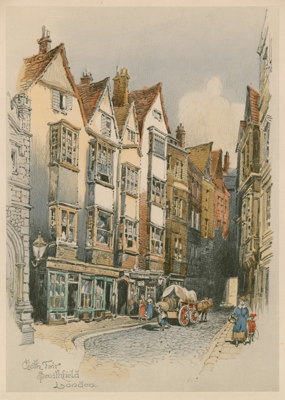 Cloth Fair, Smithfield, Londres de English School