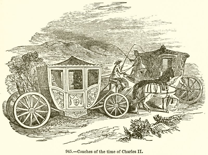 Carruajes de la Época de Carlos II de English School