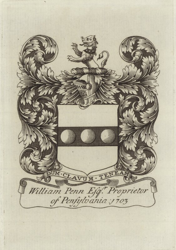 Escudo de armas de William Penn de English School