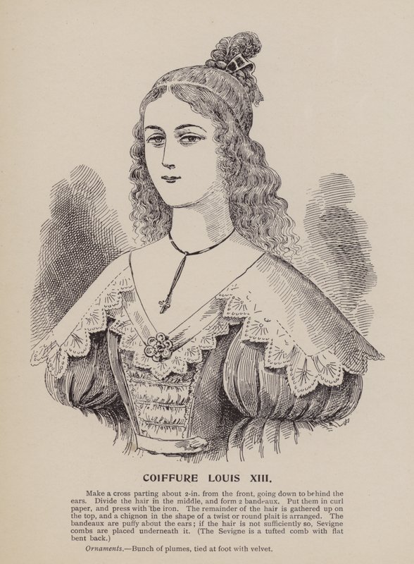 Peinado de Luis XIII (grabado) de English School