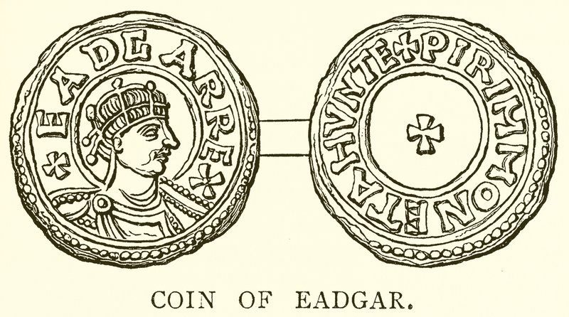 Moneda de Eadgar de English School