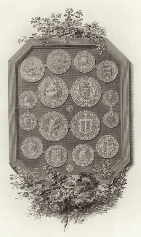 Monedas de la Reina Isabel I de English School